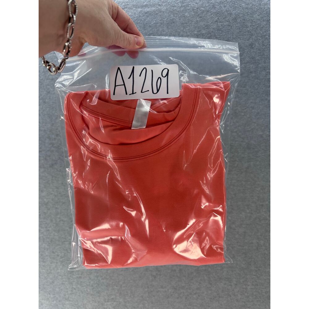 SPANX Womens sz M AirEssentials Cinched Mini Dress Coral Bright Scuba Athleisure - Picture 9 of 9